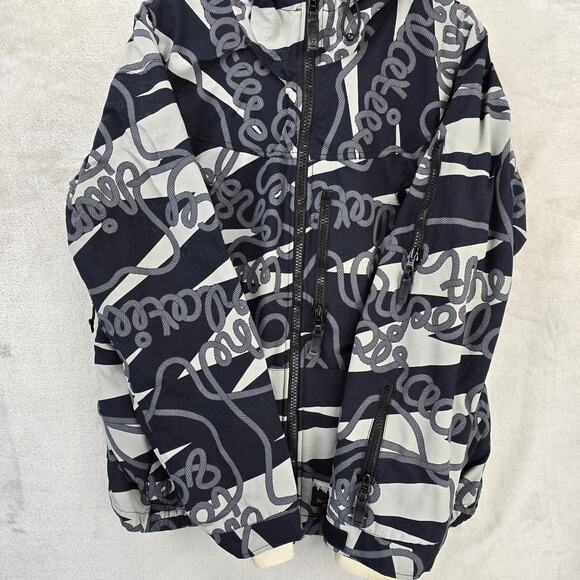 WESC Hooded Jacket Mens Medium Lester Lasso AOP Y2K Snowboard Skater Vintage - Picture 7 of 16